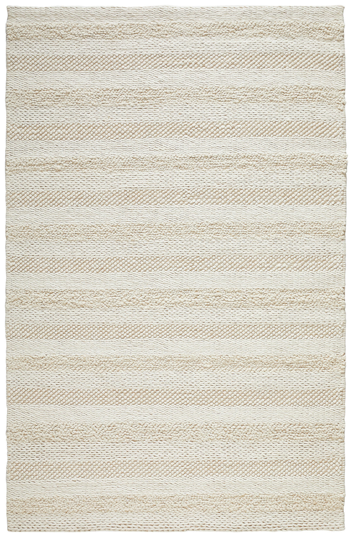 HANDWEBTEPPICH 130/190 cm Nordic Stripes Creme  - Creme, Natur, Textil (130/190cm) - Linea Natura