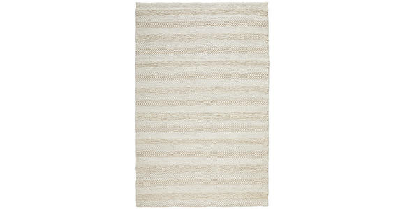 HANDWEBTEPPICH 80/150 cm Nordic Stripes Creme  - Creme, Natur, Textil (80/150cm) - Linea Natura