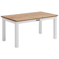 ESSTISCH Wildeiche massiv rechteckig Weiß, Eichefarben  - Eichefarben/Weiß, LIFESTYLE, Holz (160/90/76cm) - Landscape