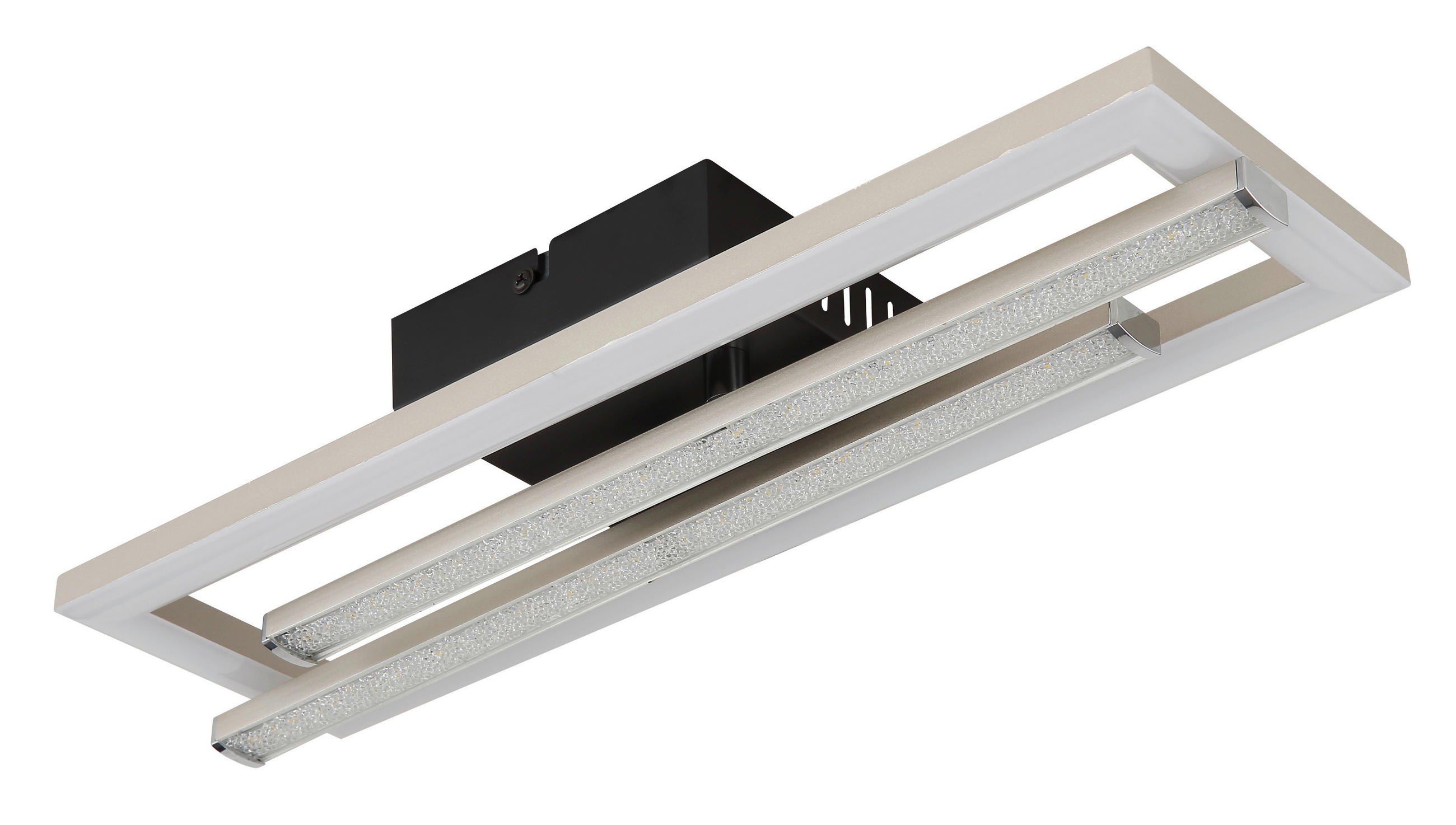 STROPNÍ LED SVÍTIDLO, 40/37,5/6,3 cm - černá/čiré, Design, plast (40/37,5/6,3cm) - Globo