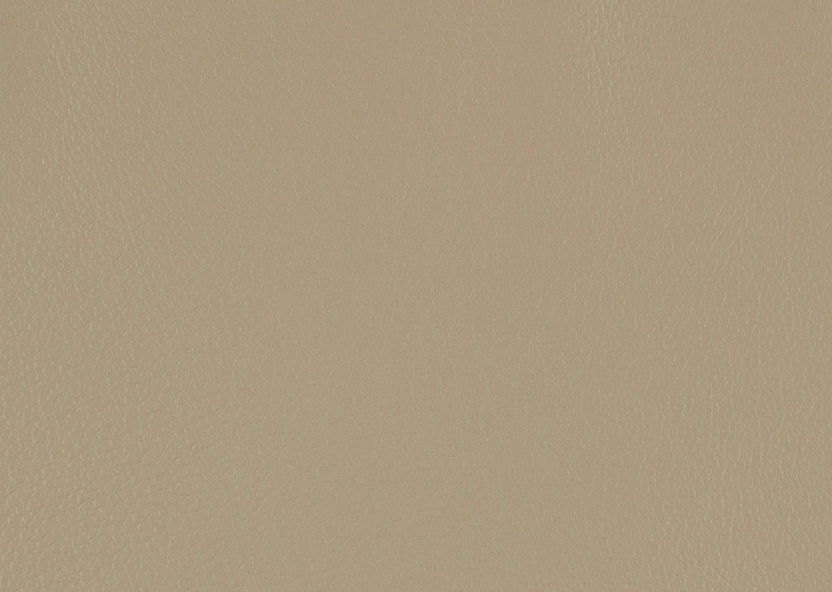 ECKSOFA in Echtleder Sandfarben  - Sandfarben, Design, Leder/Metall (307/188cm)