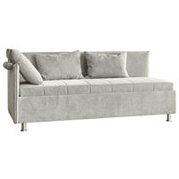 POLSTERLIEGE  in Flachgewebe Naturfarben  - Alufarben/Naturfarben, KONVENTIONELL, Holz/Holzwerkstoff (100/200cm) - Beldomo Style