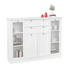 HIGHBOARD Melamin Weiß - Schwarz/Weiß, LIFESTYLE, Holzwerkstoff/Metall (160/120/40cm) - Carryhome HIGHBOARD Melamin Weiß - Schwarz/Weiß, LIFESTYLE, Holzwerkstoff/Metall (160/120/40cm) - Carryhome