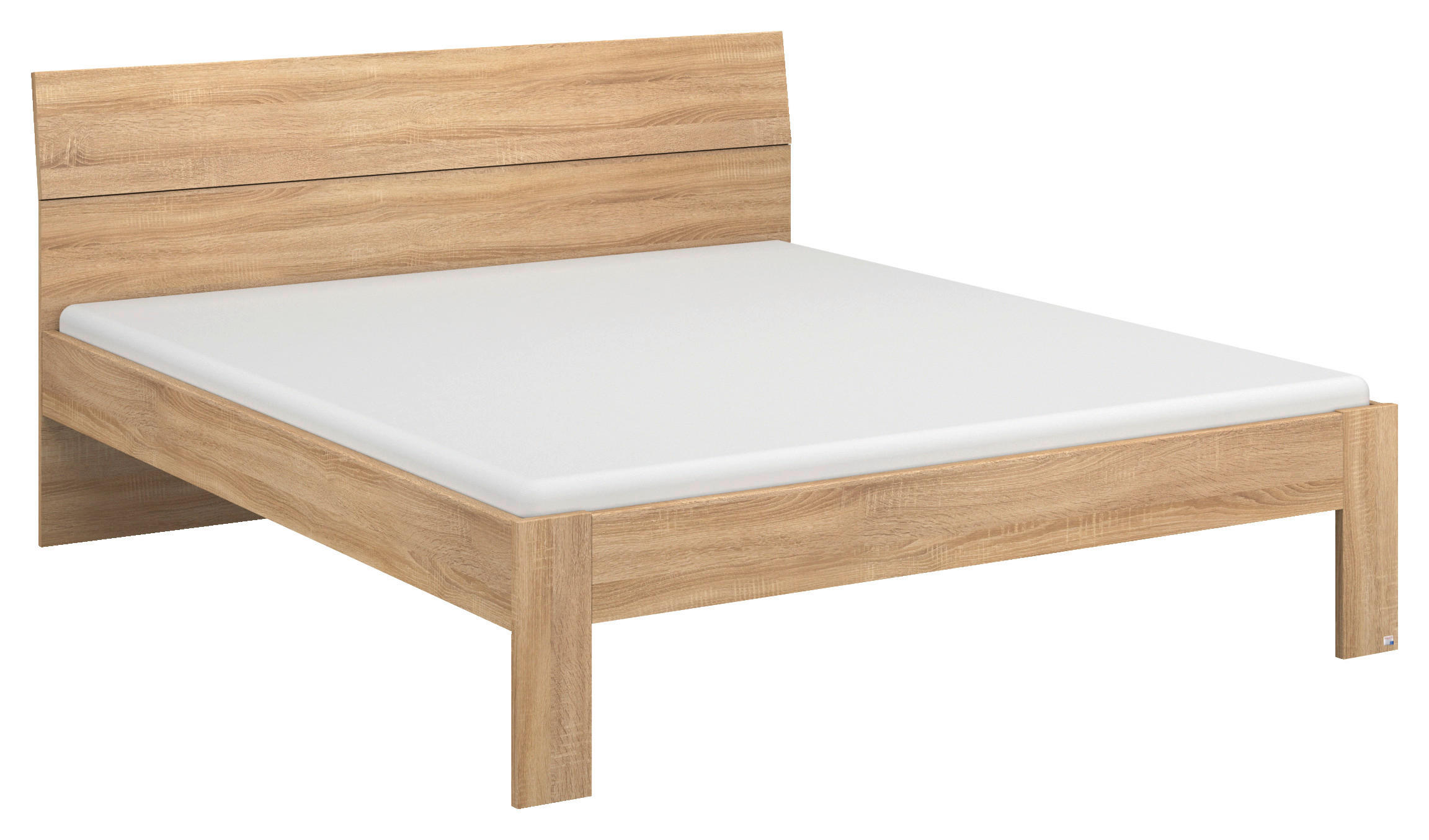 BETT 160/200 cm  in Sonoma Eiche   - Sonoma Eiche, Basics, Holzwerkstoff (160/200cm) - Xora