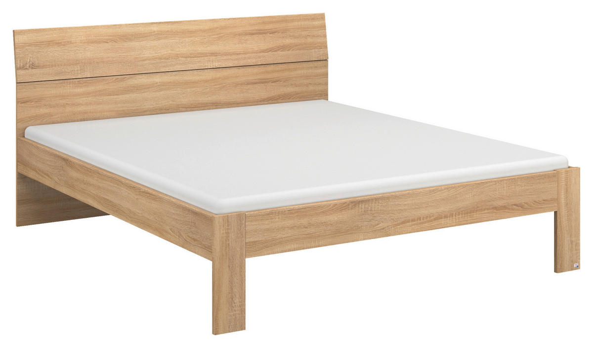 BETT 160/200 cm  in Sonoma Eiche  - Sonoma Eiche, Basics, Holzwerkstoff (160/200cm) - Xora