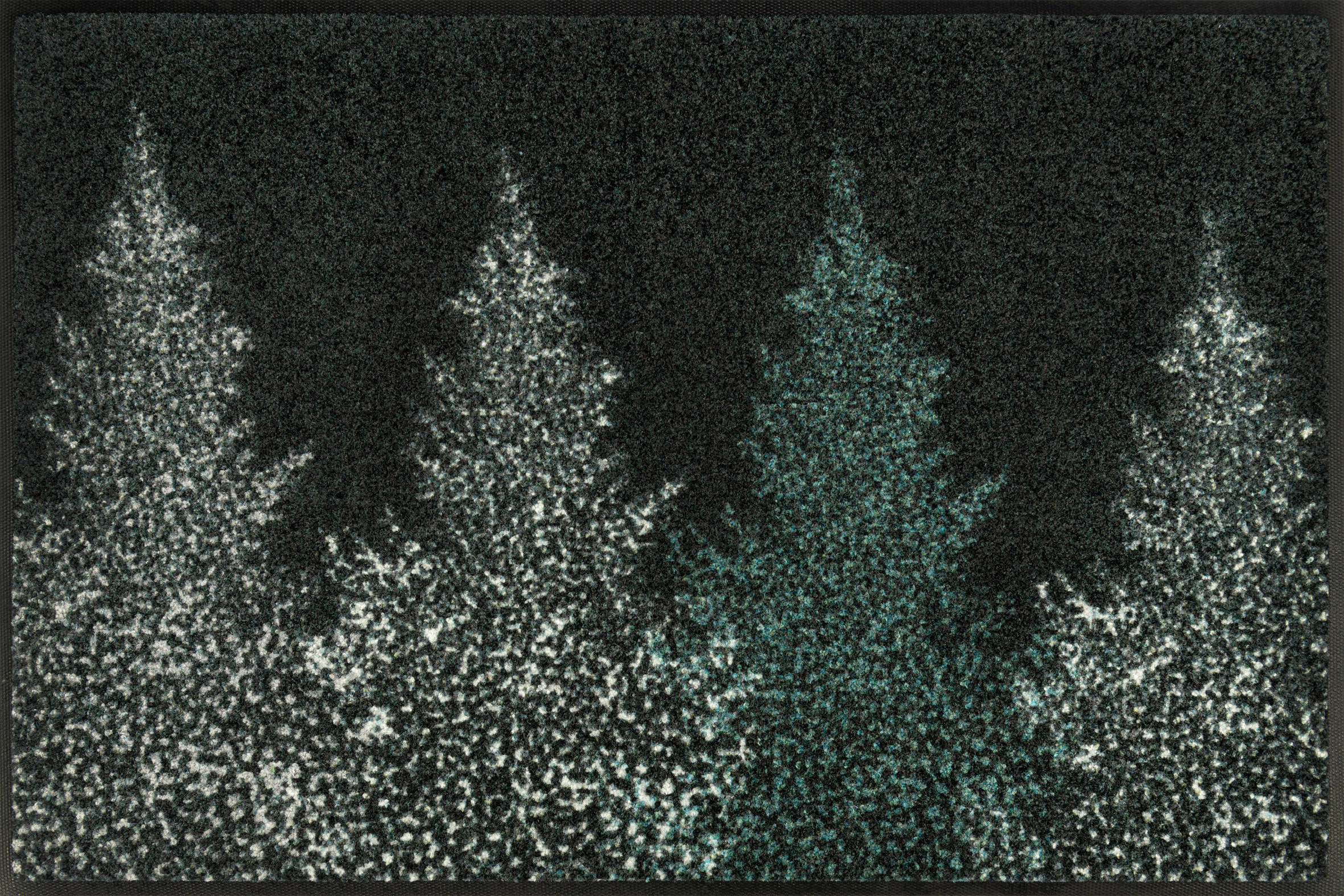 FUßMATTE 50/75 cm Pine Forest  - Anthrazit/Grau, Basics, Kunststoff/Textil (50/75cm) - wash+dry