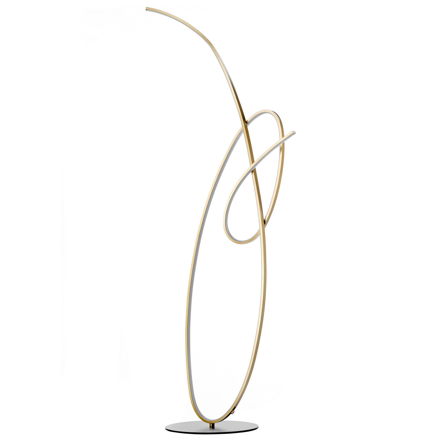 LED-STEHLEUCHTE 60/30/139 cm    - Schwarz/Bronzefarben, Design, Kunststoff/Metall (60/30/139cm)