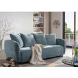 SCHLAFSOFA Flachgewebe Blau  - Blau/Schwarz, KONVENTIONELL, Kunststoff/Textil (250/74/108cm) - Carryhome