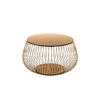 COUCHTISCH Kristallglas, Farbglas 72/72/42 cm rund Roségold  - Roségold, Design, Glas/Metall (72/72/42cm) - Livetastic