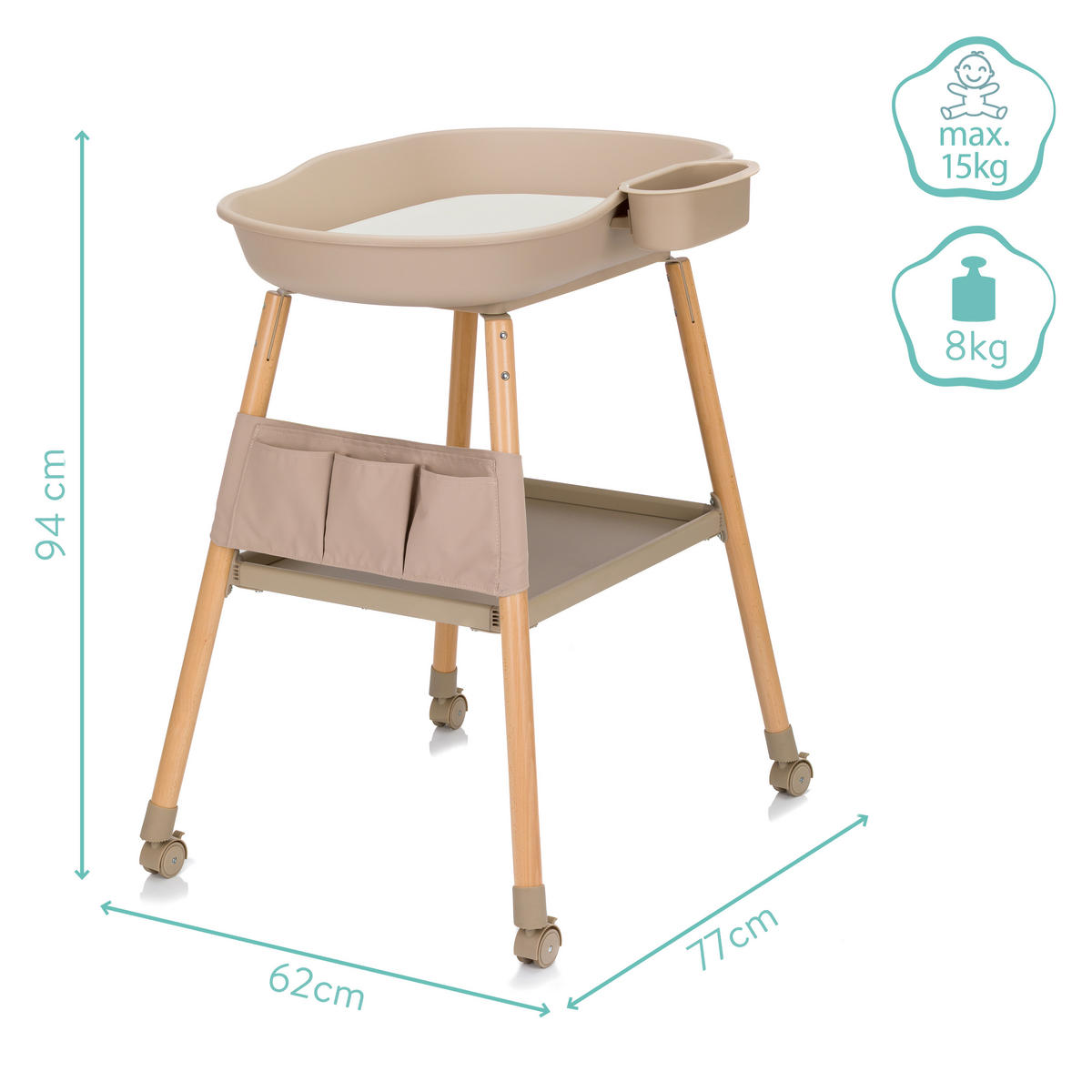 STOL ZA PREVIJANJE   - Basics (77/62/94cm) - Fillikid