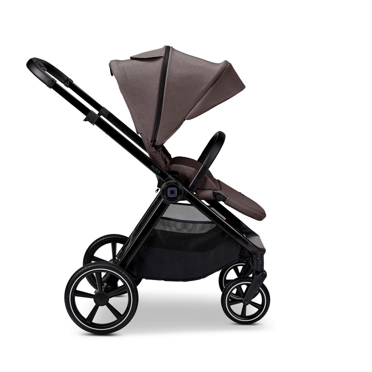 KOMBIKINDERWAGEN  Aura  Tonka Melange  - Braun, Basics, Textil (86/61cm) - Moon