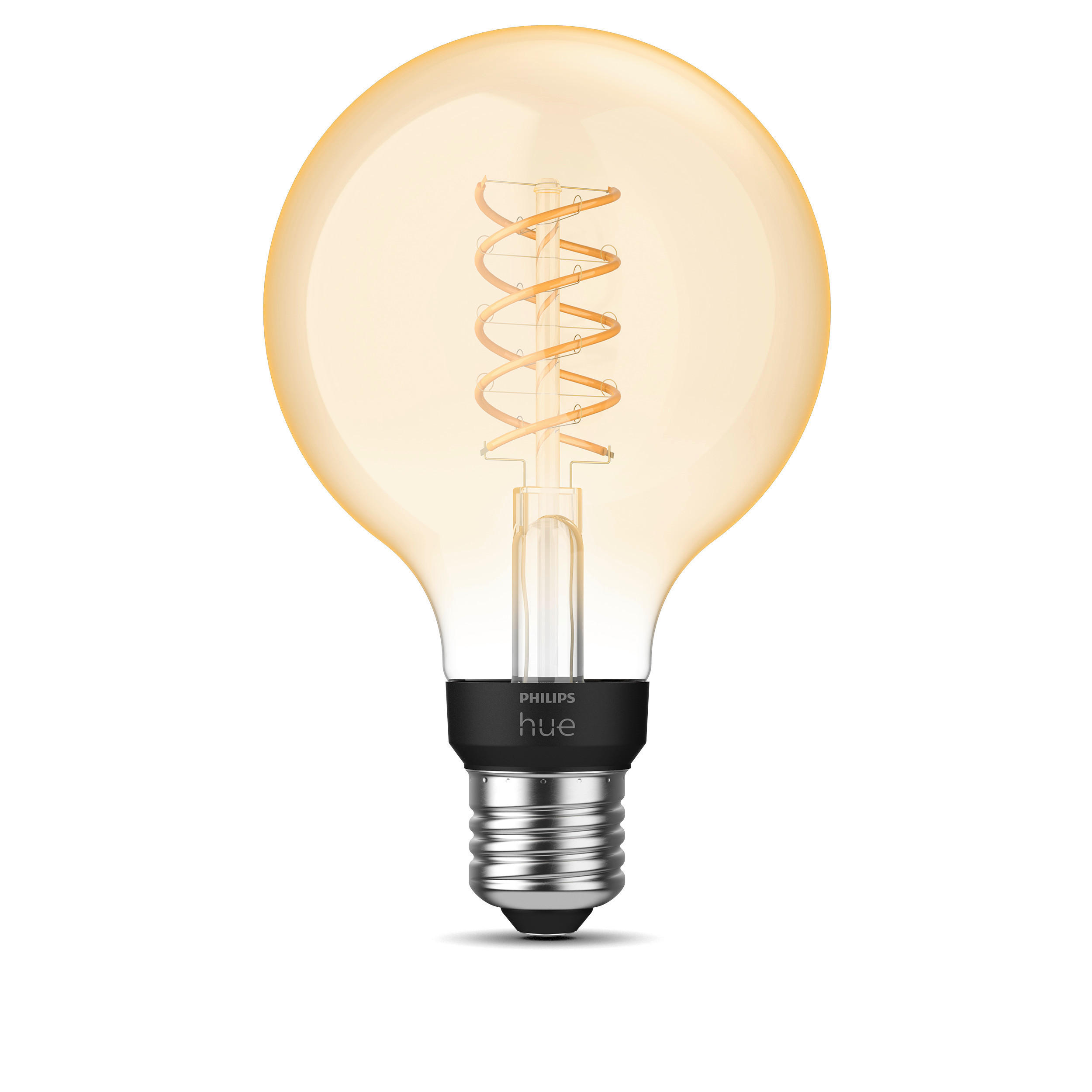 Philips HUE Led-Filament-Leuchtmittel White Filament Globe Schwarz 15 cm