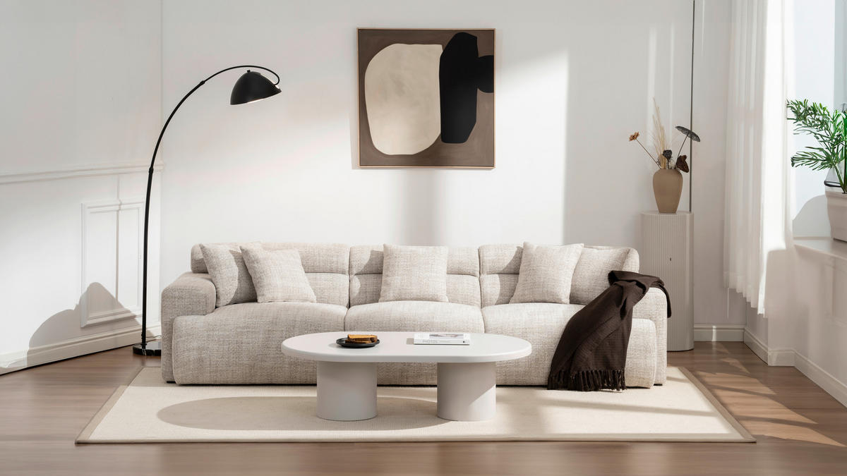 COUCHTISCH 120/70/35 cm rechteckig Kaschmir  - Kaschmir/Beige, Design, Holzwerkstoff (120/70/35cm) - MID.YOU