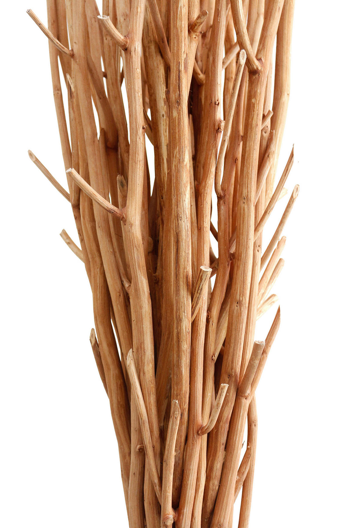 STEHLEUCHTE  30/175/30 cm   - Schwarz/Naturfarben, Design, Holz/Textil (30/175/30cm) - P & B