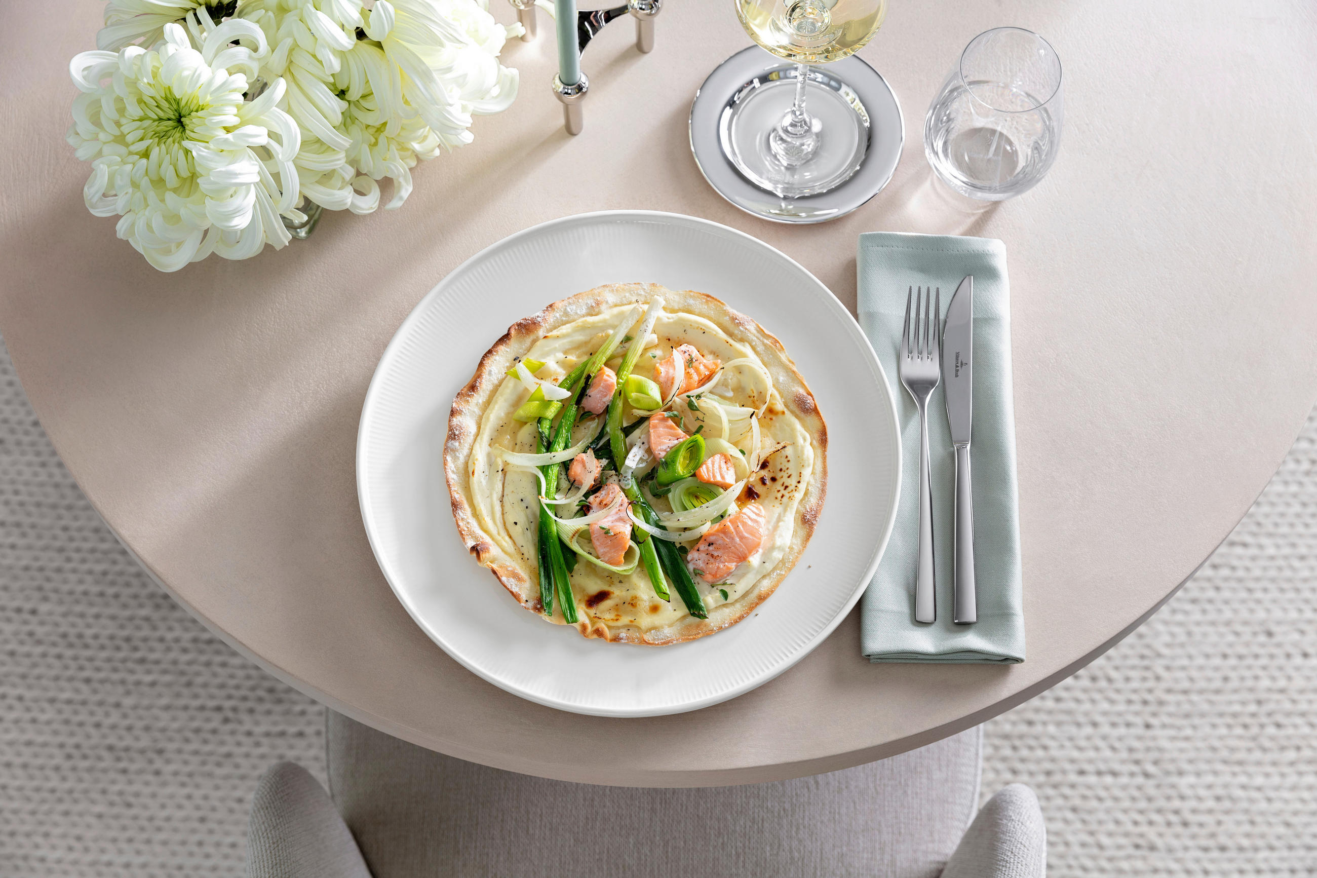 GOURMETTELLER Afina 32 cm  - Weiß, KONVENTIONELL, Keramik (32cm) - Villeroy & Boch