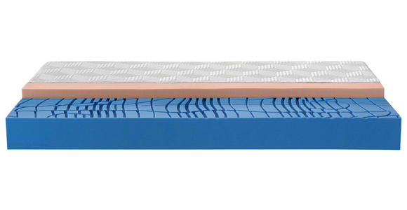 GELSCHAUMMATRATZE 100/210 cm Höhe ca. 24 cm  - Weiß, Basics, Textil (100/210cm) - Dieter Knoll