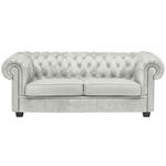 CHESTERFIELD-SOFA in Webstoff Naturfarben  - Wengefarben/Naturfarben, LIFESTYLE, Holz/Textil (206/76,5/96cm) - Landscape