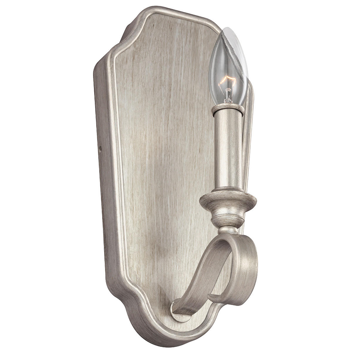 WANDLEUCHTE Elstead Dewitt 14.6/30.1/13.2 cm   - Silberfarben, KONVENTIONELL, Metall (14.6/30.1/13.2cm) - Elstead Lighting