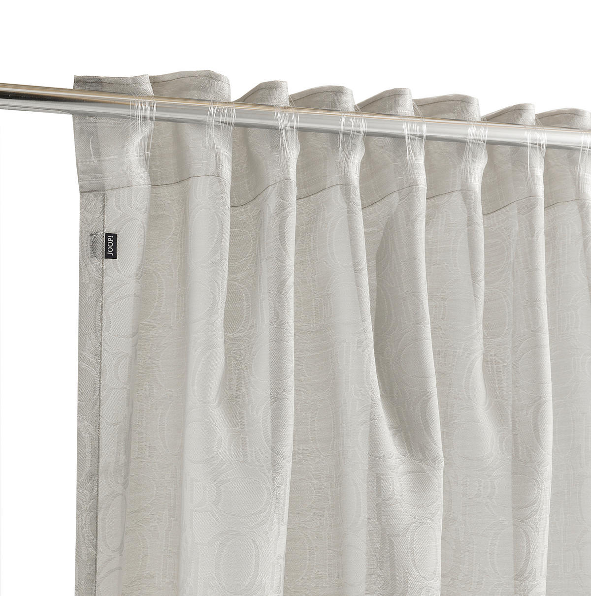 HOTOVÝ ZÁVES, priehľadné, 130/250 cm - svetlosivá, Basics, textil (130/250cm) - Joop!