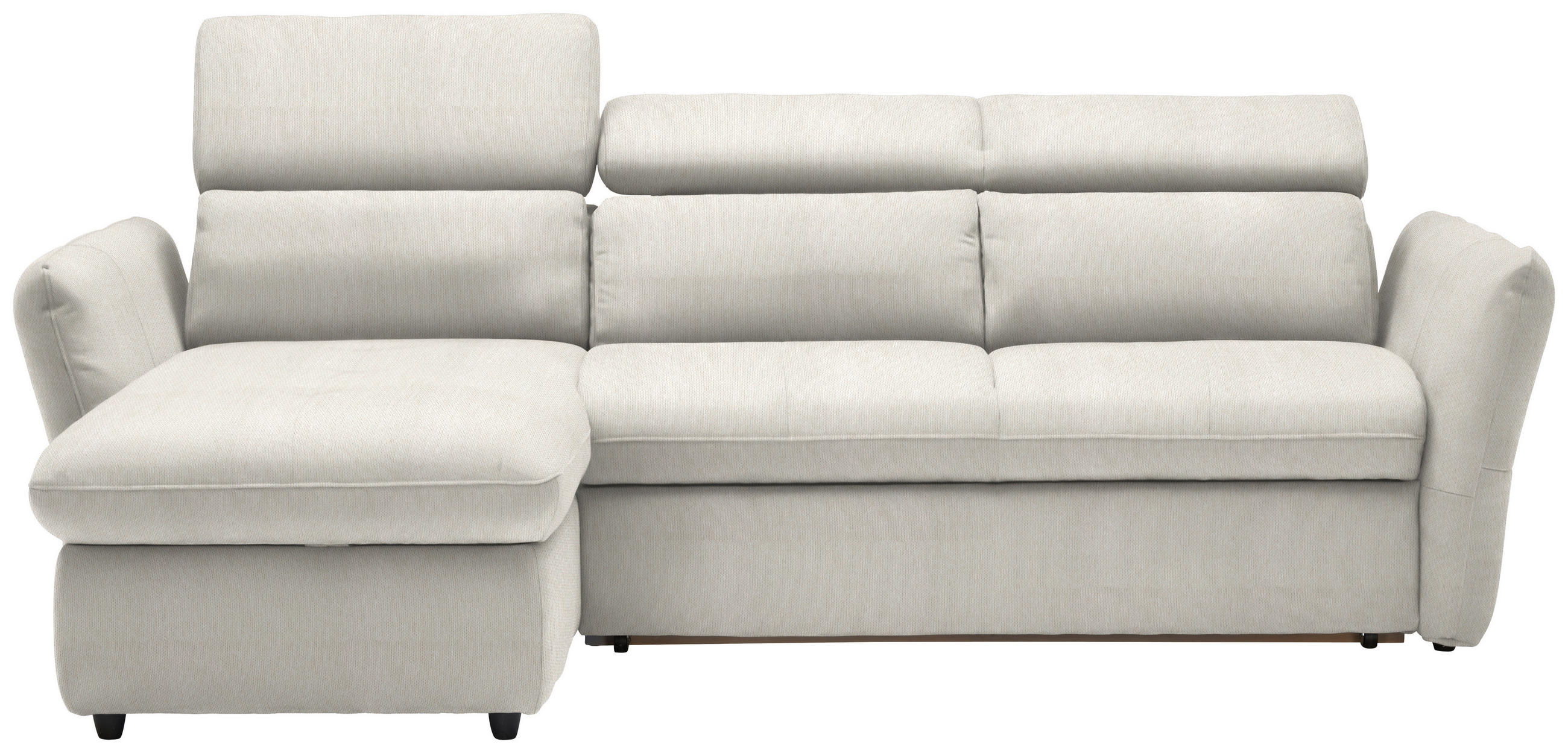 ECKSOFA  in Mikrofaser Beige  172/240 cm  - Beige/Schwarz, Design, Kunststoff/Textil (172/240cm) - Stylife