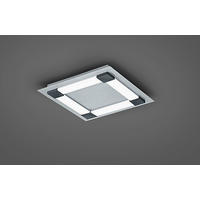 LED-DECKENLEUCHTE PLAIN 48/48/6 cm  - Anthrazit, Design, Metall (48/48/6cm) - BOPP