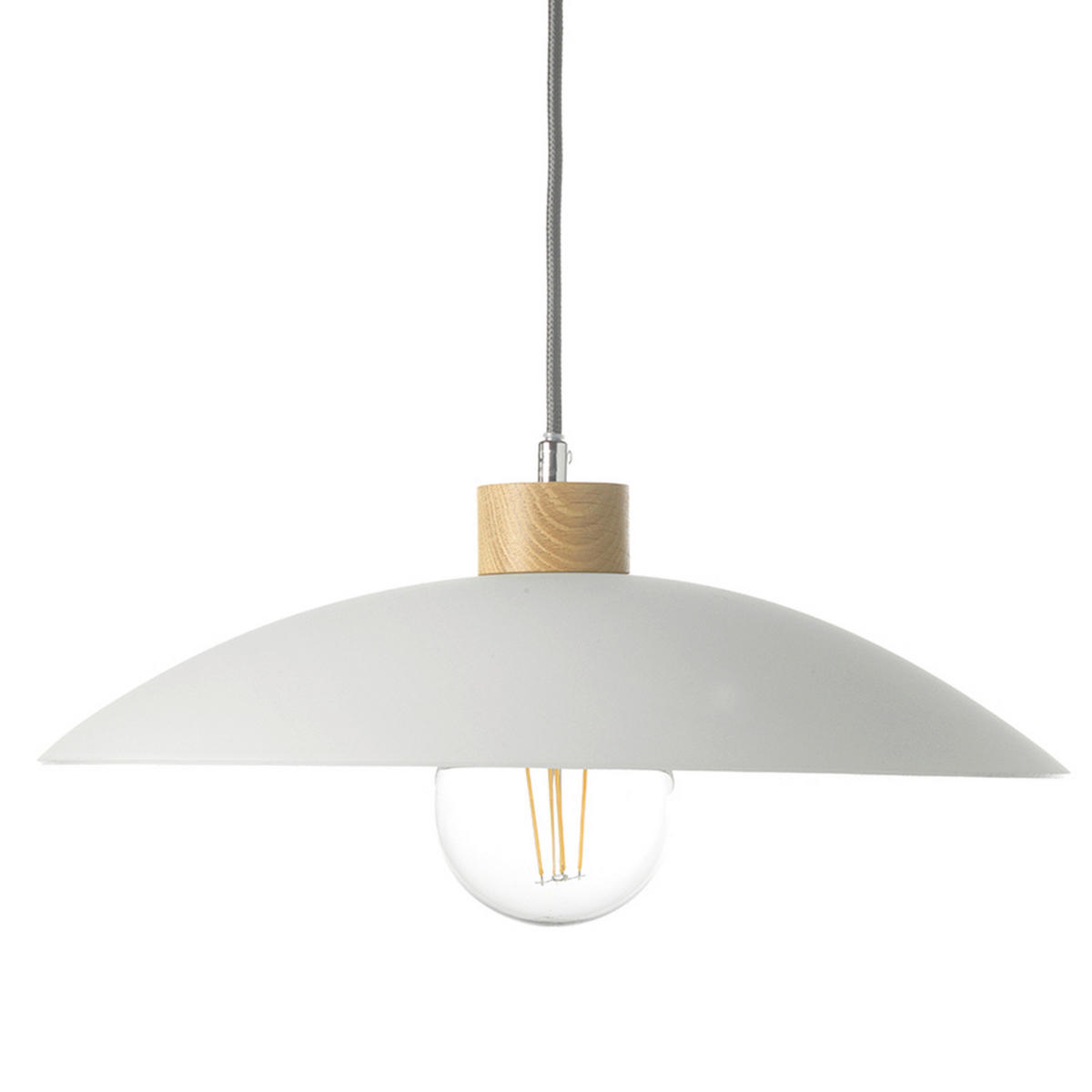 ZÁVESNÉ SVIETIDLO, 40/40/80 cm  - biela, Basics, drevo/sklo (40/40/80cm)