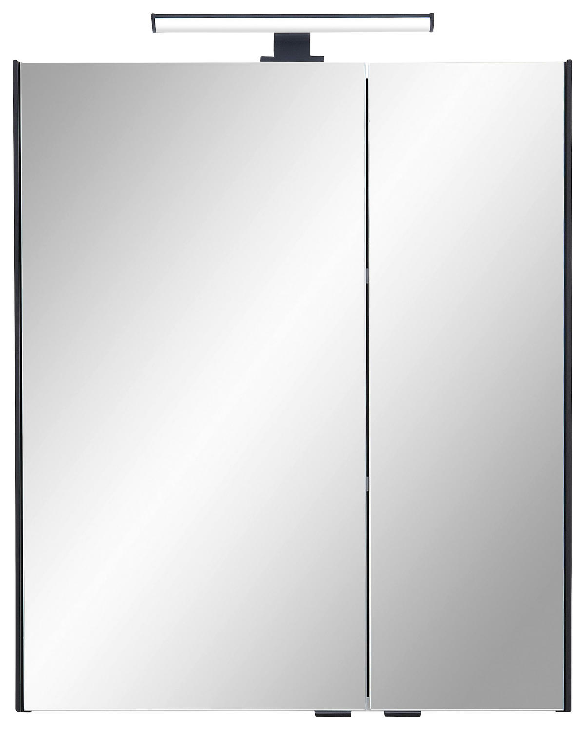 SPIEGELSCHRANK 60/70/20 cm  - Eichefarben/Schwarz, Natur, Glas/Holzwerkstoff (60/70/20cm) - Xora