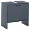 WASCHBECKENUNTERSCHRANK 60/60/35 cm  - Schwarz/Dunkelblau, MODERN, Holzwerkstoff/Kunststoff (60/60/35cm) - MID.YOU