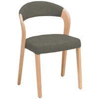 STUHL in Holz, Textil Wildeiche, Graubraun  - Wildeiche/Graubraun, Natur, Holz/Textil (55/79,5/55cm) - Voglauer