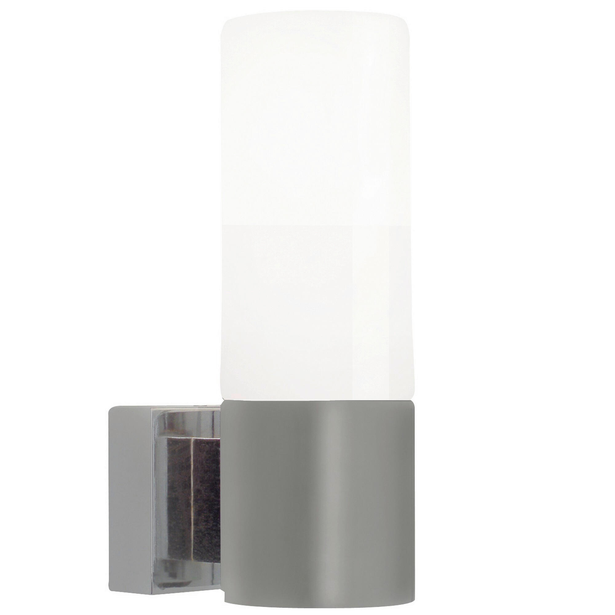 WANDLEUCHTE Tangens 6,05/18,4 cm  - Edelstahlfarben, Design, Glas (6,05/18,4cm) - Nordlux