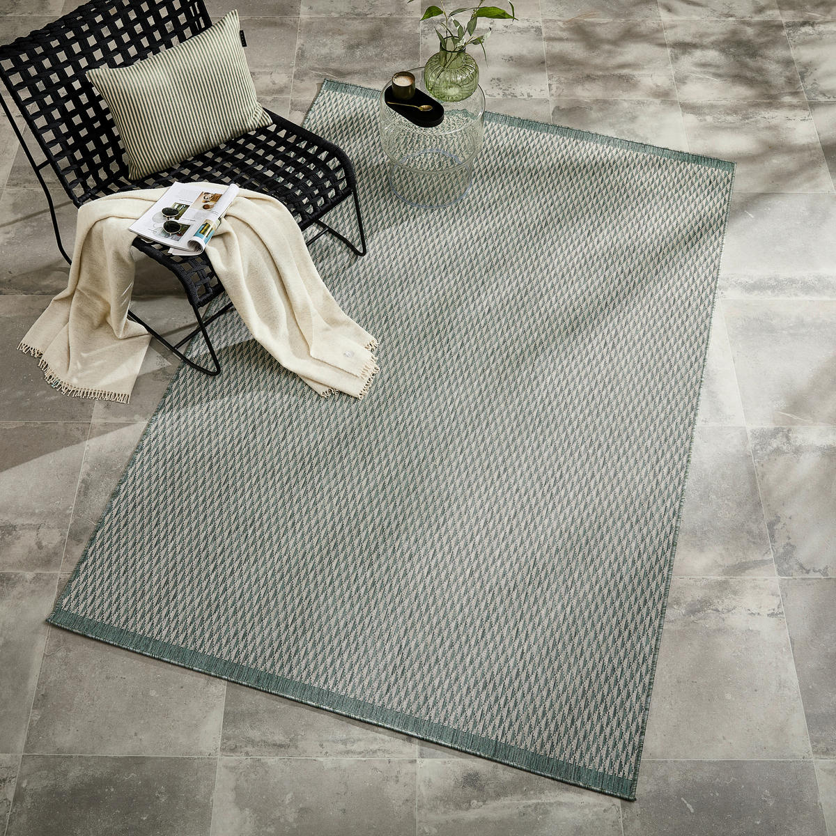 OUTDOORTEPPICH 80/150 cm Mintgrün  - Mintgrün, Design, Textil (80/150cm) - Novel