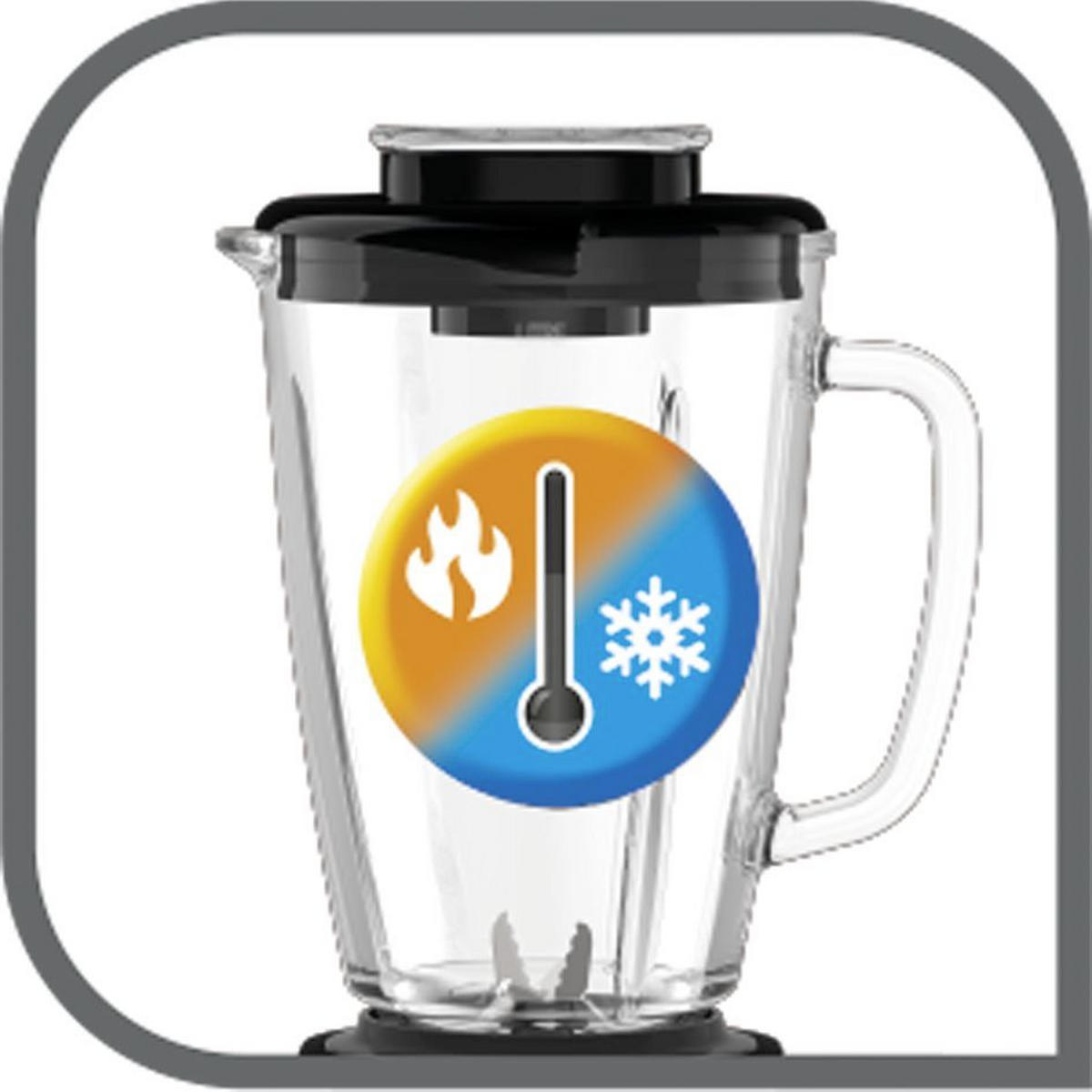 SAMOSTOJEĆI MIKSER  - Basics, staklo/metal (36.8/21.4/30.5cm) - Tefal