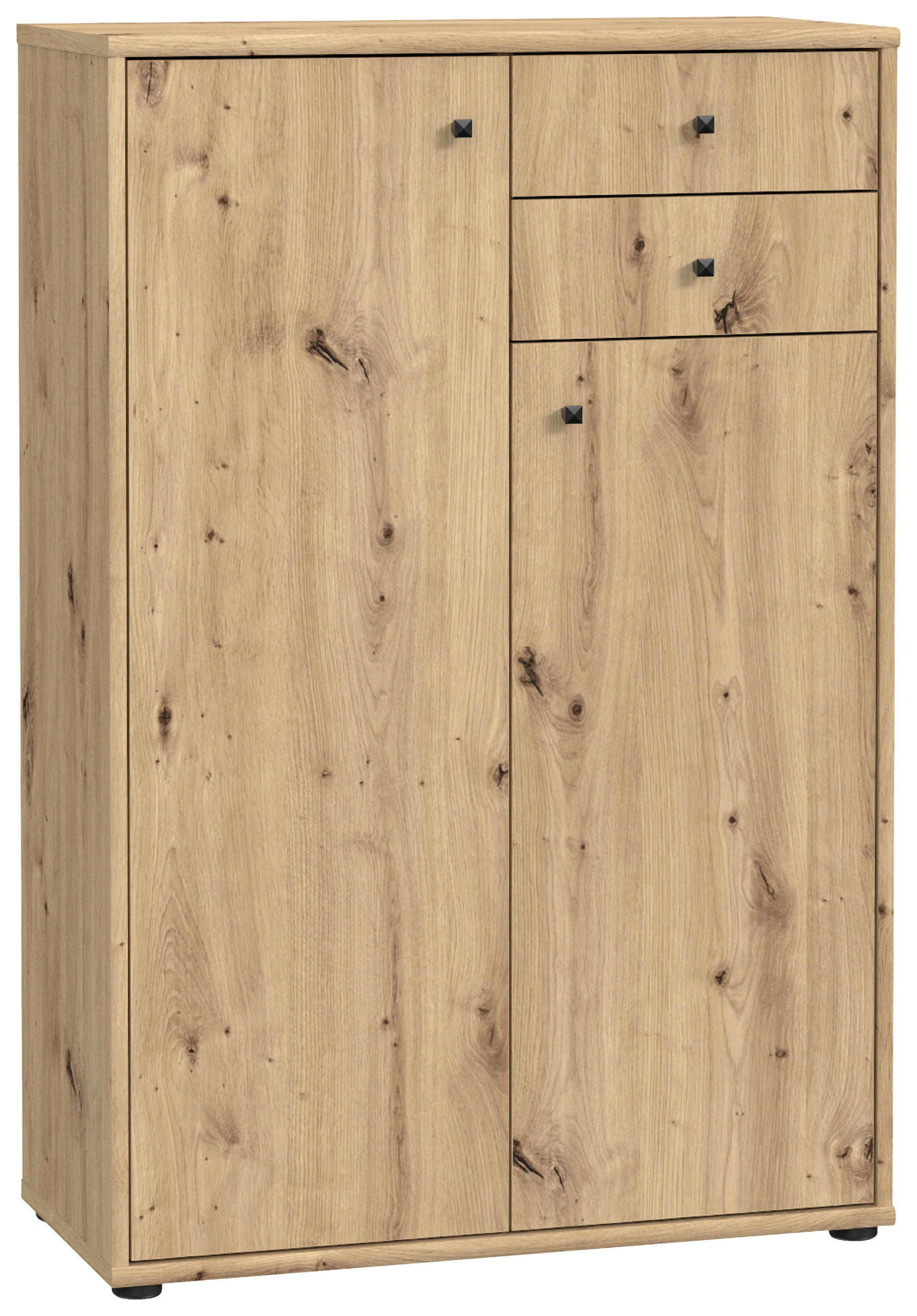 KOMMODE 73,7/111,1/34,8 cm - Eiche Artisan, Design, Holzwerkstoff (73,7/111,1/34,8cm)