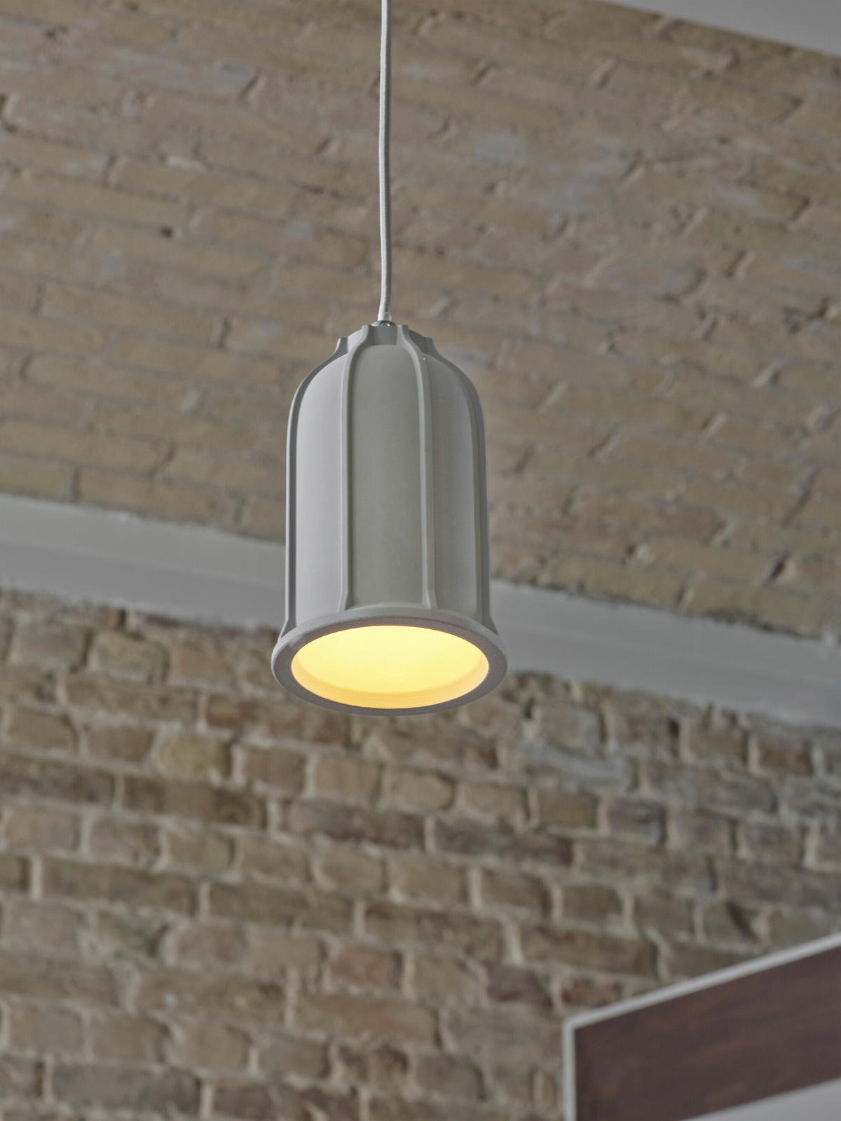 HÄNGELEUCHTE 11.5/123.5 cm  - Dunkelgrau, Basics, Stein/Metall (11.5/123.5cm) - Osram