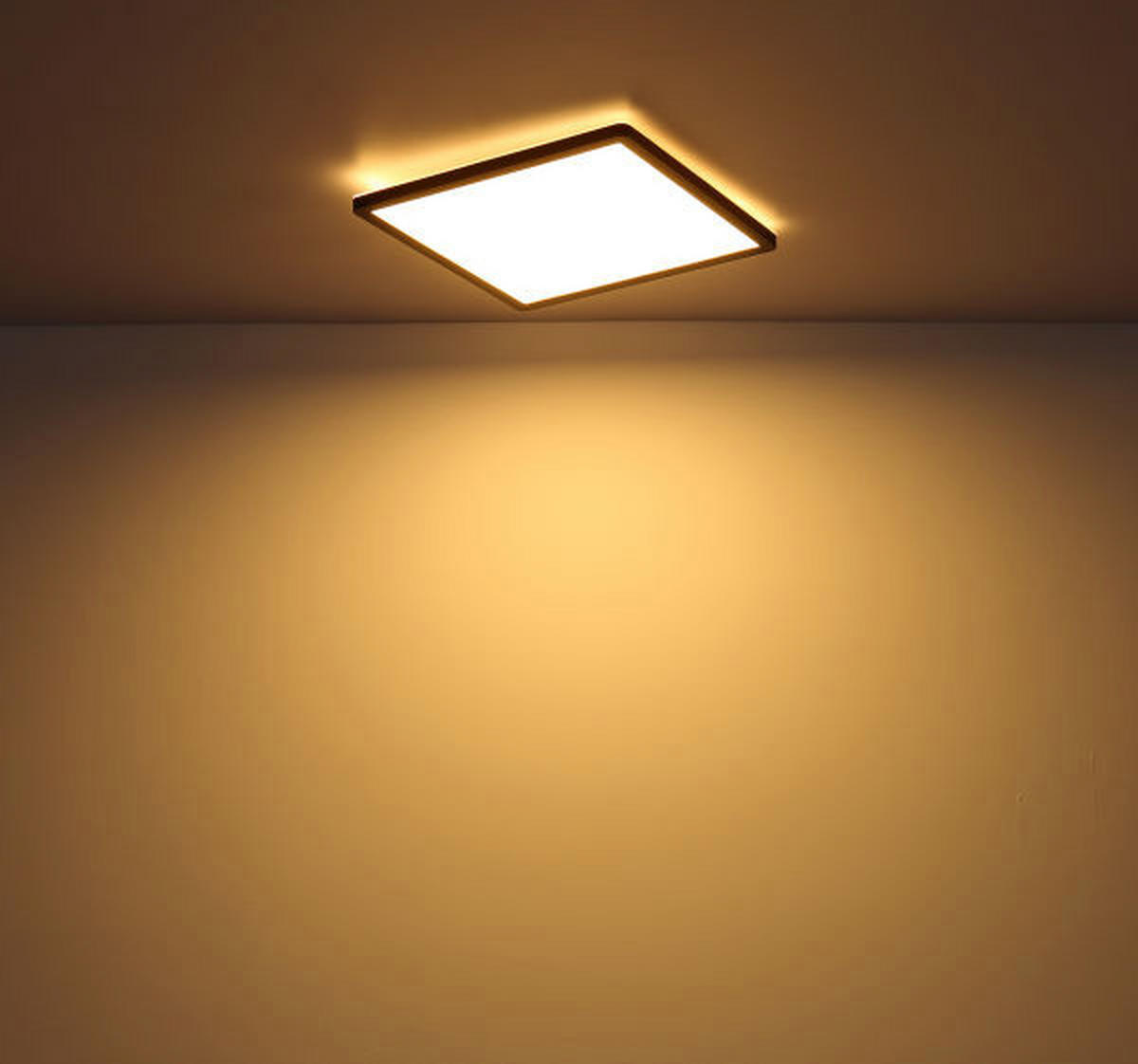 KUPAONSKA LED SVJETILJKA STRO Sapana  - bijela/crna, Basics, plastika (29,4/29,4/2,5cm)