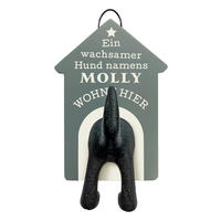 GARDEROBENHAKEN  in Petrol  - Petrol, Trend, Holzwerkstoff (16/10/6cm)