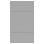 FRONTPANEELSET  - Hellgrau, KONVENTIONELL (114/202cm) - Hom`in
