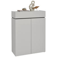 SCHUHSCHRANK 90/121/40 cm  - Kaschmir/Schwarz, Design, Holzwerkstoff/Kunststoff (90/121/40cm) - Voleo