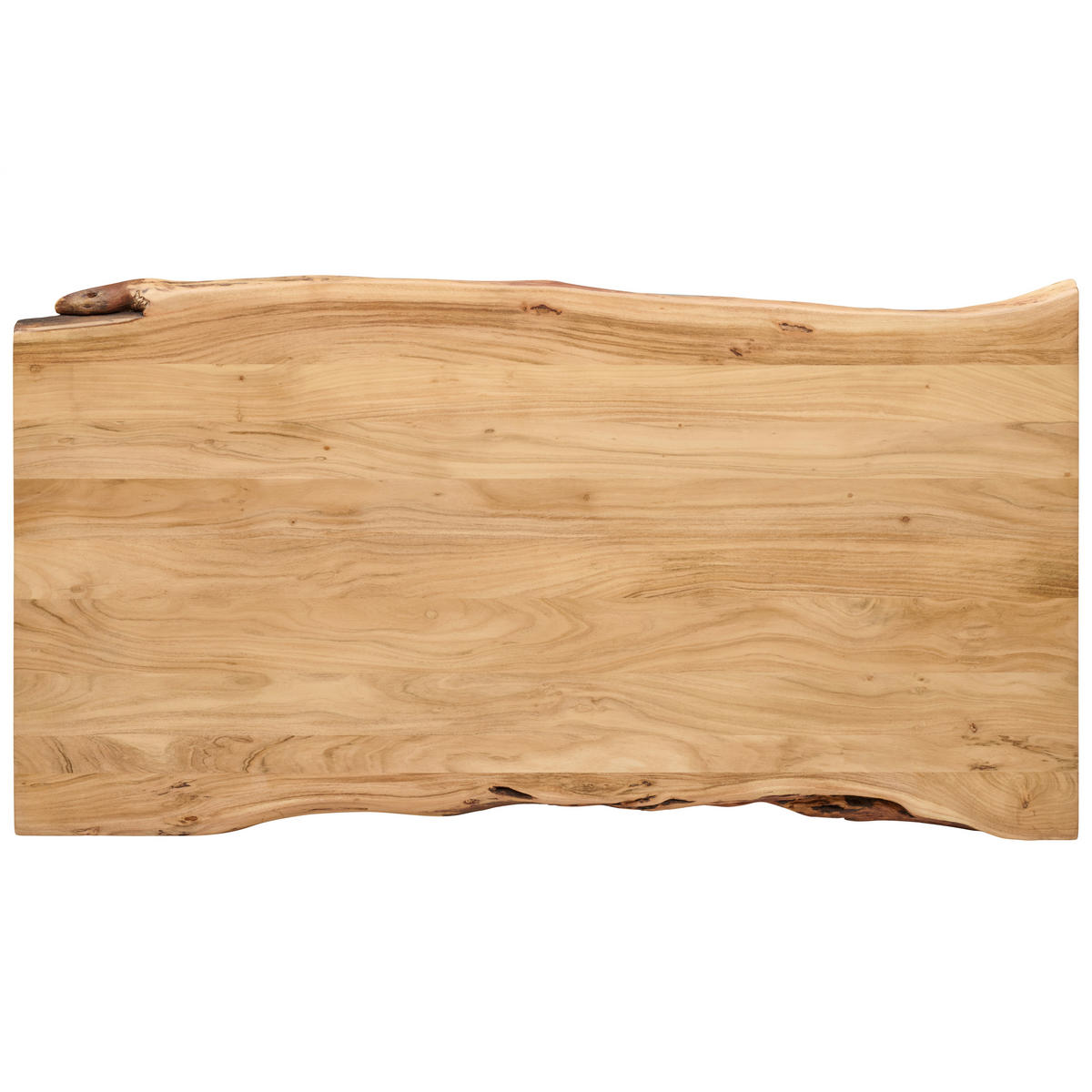 JEDÁLENSKÝ STÔL, akácia, čierna, farba akácie, 180/90/76 cm - čierna/farba akácie, Modern, kov/drevo (180/90/76cm) - P & B