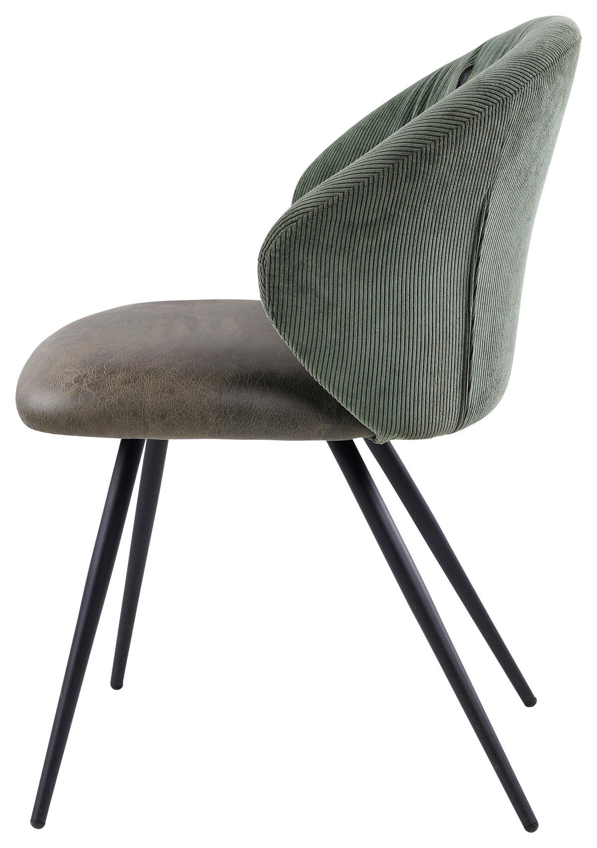 SCAUN in metal, textil verde închis  - verde închis/negru, Modern, metal/textil (57/80,5/62cm) - MID.YOU