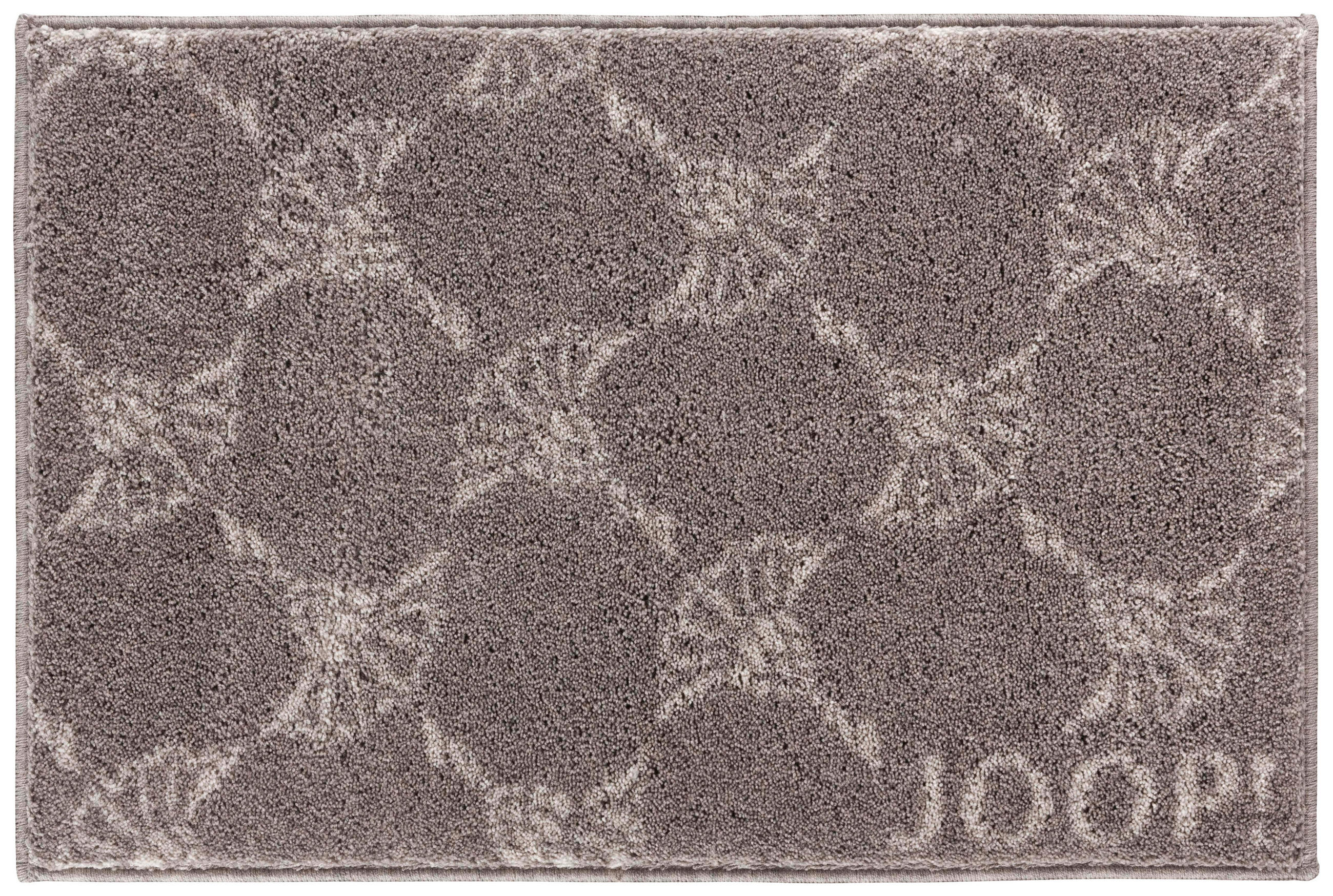 BADTEPPICH New Cornflower Allover Graphitfarben 50/60 cm  - Graphitfarben, Design, Kunststoff/Textil (50/60cm) - Joop!