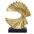 SKULPTUR - Goldfarben/Schwarz, Basics, Kunststoff (24/28,5/11cm) - Ambia Home