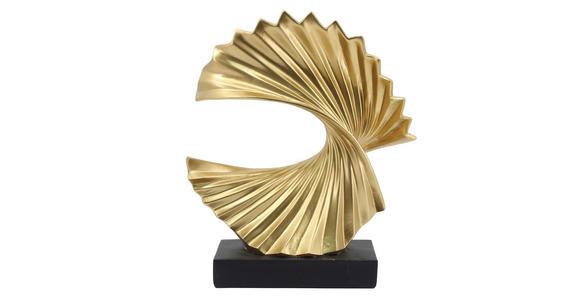 SKULPTUR - Goldfarben/Schwarz, Basics, Kunststoff (24/28,5/11cm) - Ambia Home