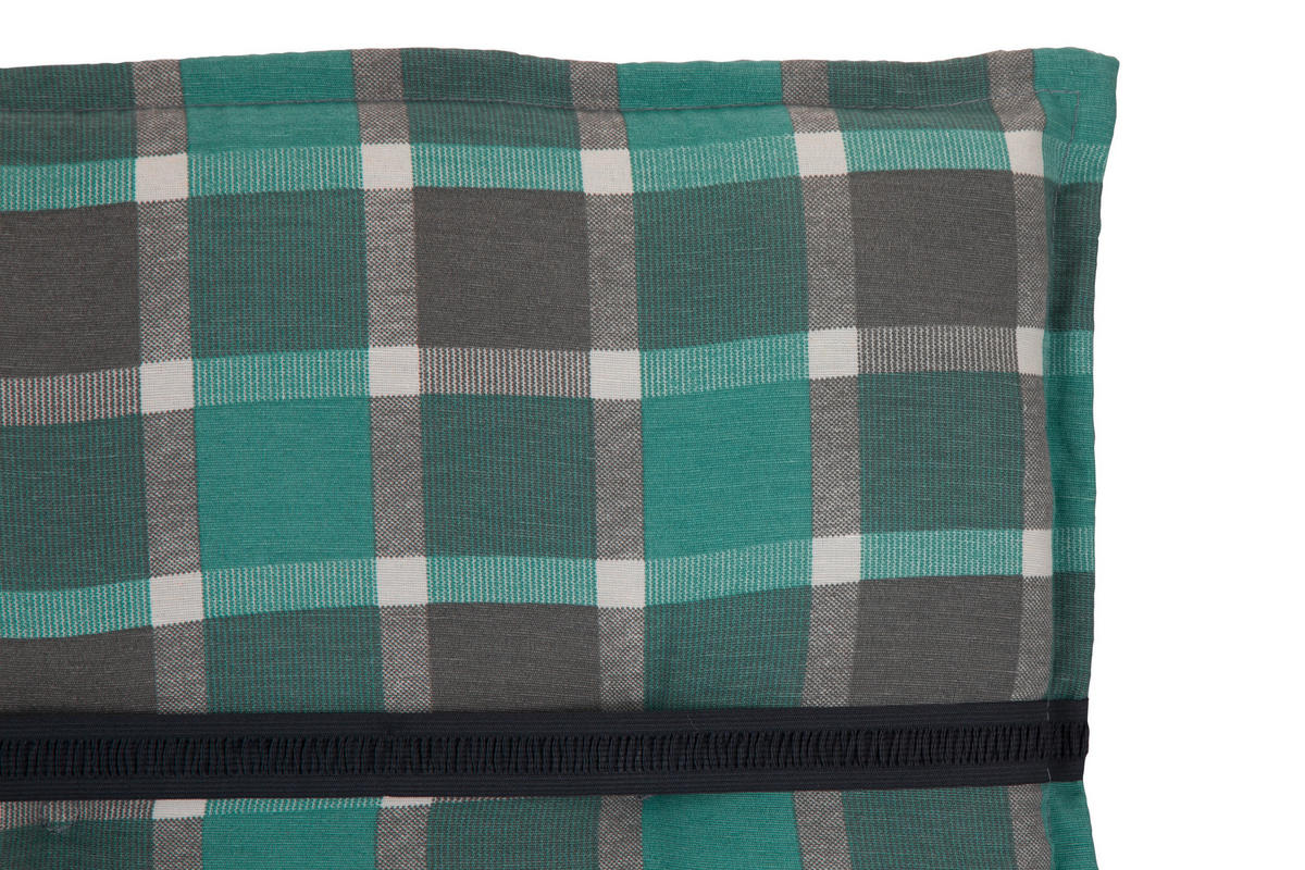 PODLOŽKA NA LEHÁTKO, 193/60/6 cm - šedá/tyrkysová, Basics, textil (193/60/6cm) - Gardenson