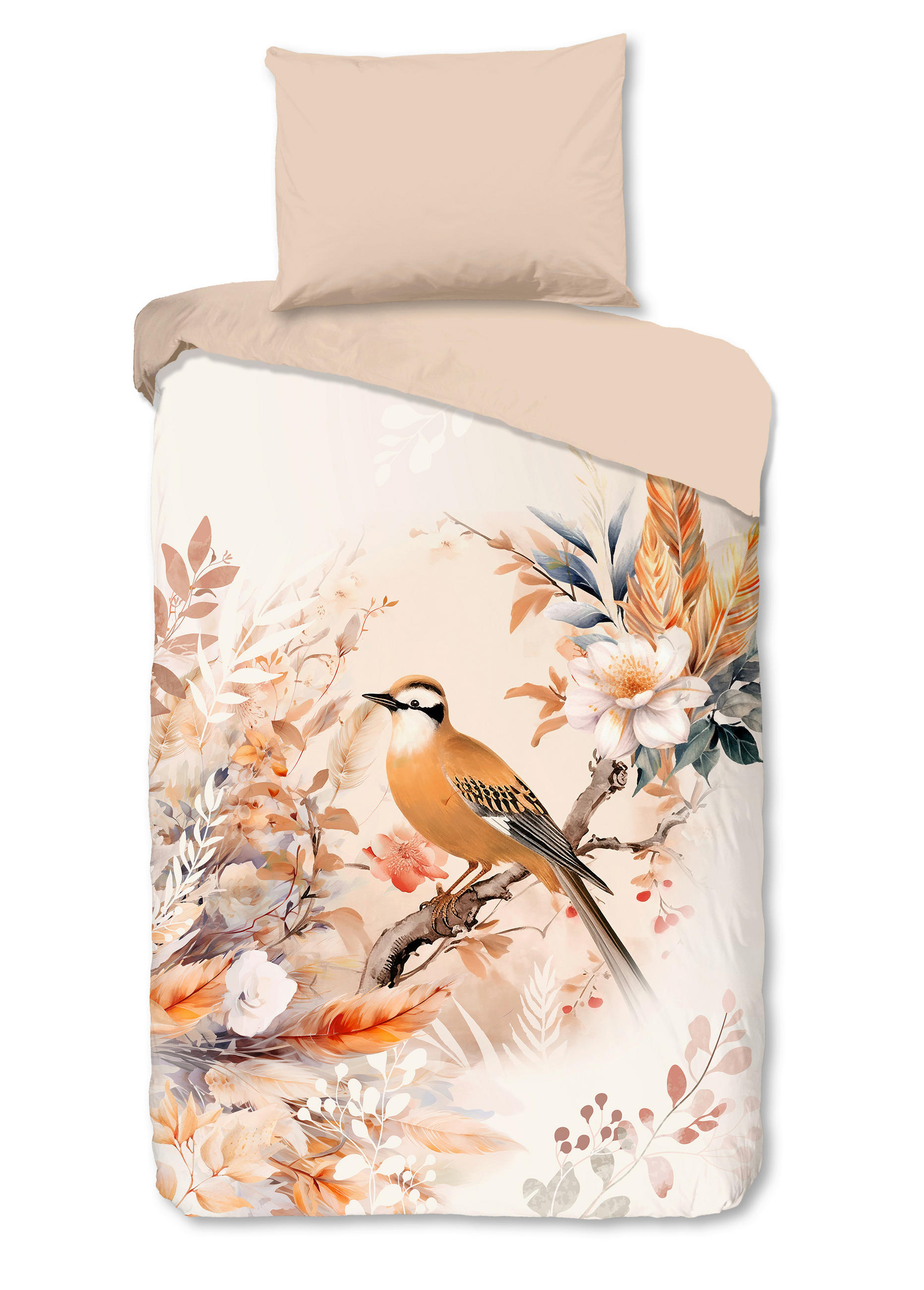 WENDEBETTWÄSCHE Good Morning Renforcé 140/200 cm  - Koralle/Multicolor, Design, Textil (140/200cm)