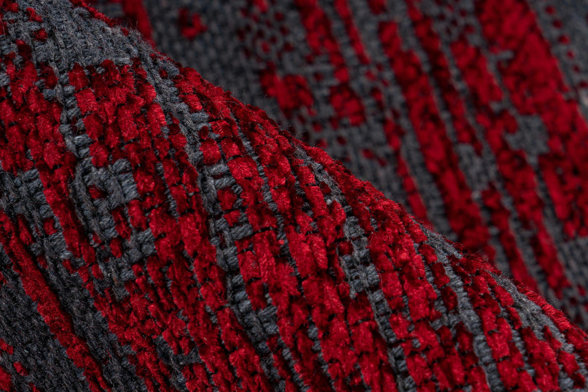 KOBEREC TKANÝ NA PLOCHO, 160/230 cm, červená - červená, Konvenční, textil (160/230cm)