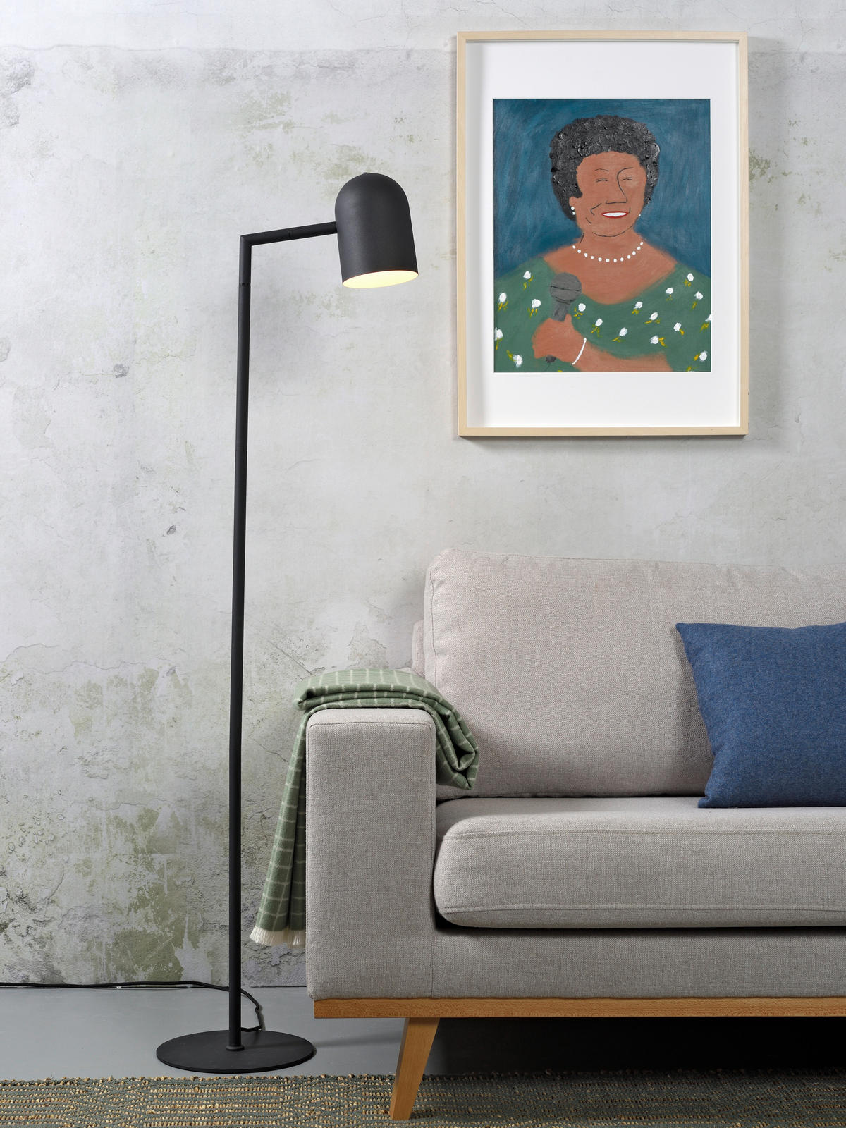 STEHLEUCHTE 17/141 cm    - Schwarz, Design, Metall (17/141cm) - It's about Romi