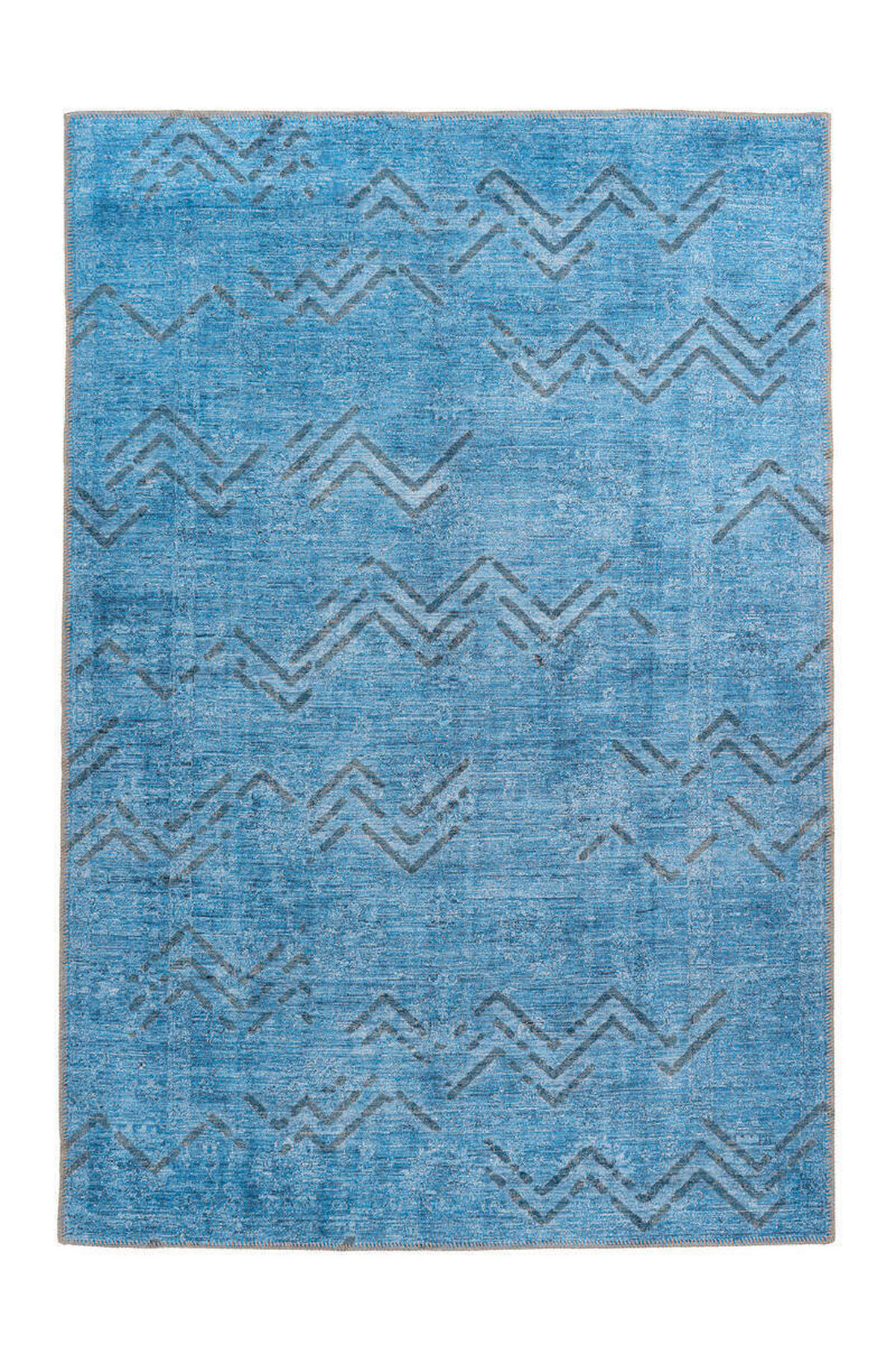 VINTAGE KOBEREC, 120/180 cm, modrá, zlatá - modrá/zlatá, Design, textil (120/180cm)