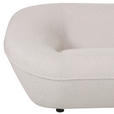 2-SITZER-SOFA in Flachgewebe Weiß  - Schwarz/Weiß, KONVENTIONELL, Kunststoff/Textil (223/79/94cm) - Carryhome