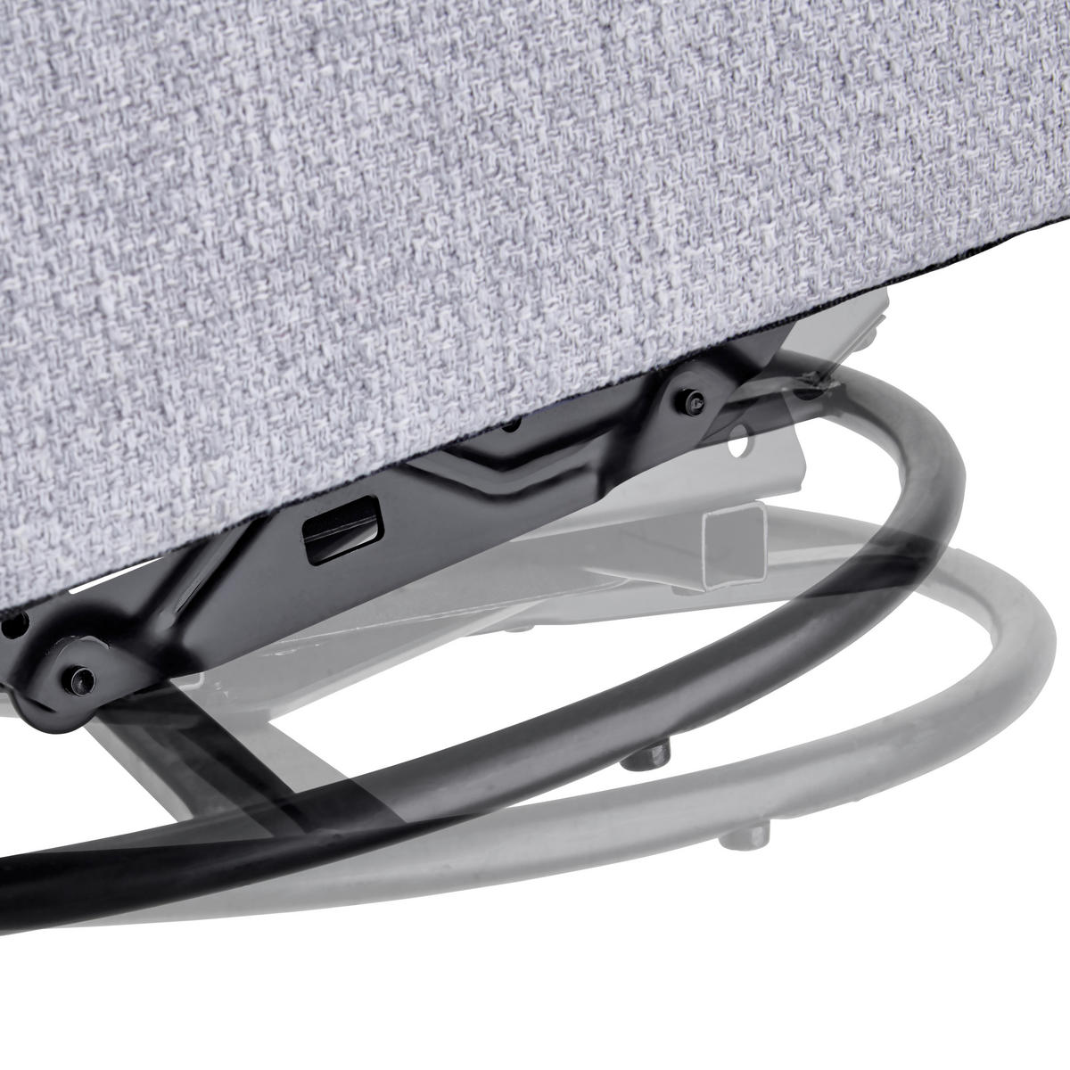 FERNSEHSESSEL in Webstoff Weiss  - Weiss/Schwarz, Konventionell, Kunststoff/Textil (94/102/100cm) - Livetastic